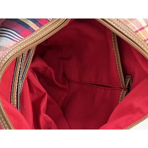 American Living Preppy Plaid Ivy League Old Money Shoulder Bag Multicolor - Picture 8 of 9